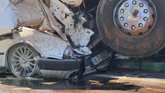 Bursa trafiğinde korkutan kaza