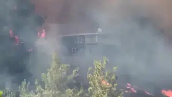 Kumluca'da orman yangını paniği Yazır Mahallesi boşaltılıyor