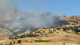 Çüngüş’te alevler hızla yayılıyor