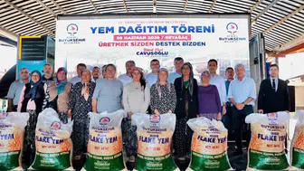 Denizli'de hayvancılık yapan 374 üreticiye yem desteği gitti