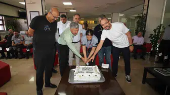 GAÜN hastanesinde görevli güvenlik personeli için özel tören