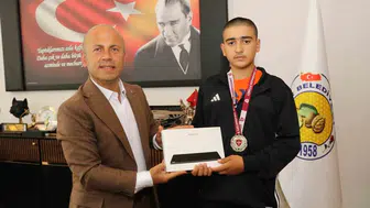 Erzurumlu genç güreşçi ilçe belediyesinden tam destek aldı