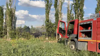 Çorum Laçin’de orman yangını paniği
