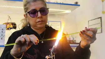 Denizli’de 1200 derecelik ateşle gelen sanat