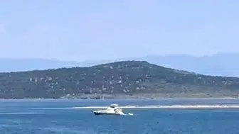 Ayvalık açıklarında denizde kaybolan genci arama çalışması sürüyor