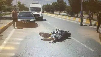 Patnos'ta direksiyon eğitmeni motosiklet kazasında ağır yaralandı