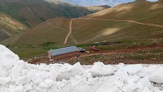 Sivas’ta Temmuz ayında kar mesaisi