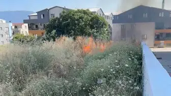 Bursa Osmangazi’de korkutan otluk yangını