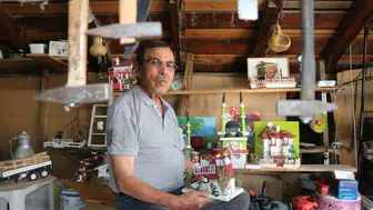 Bolulu emekli çöpe giden atıkları sanat eserine dönüştürüyor
