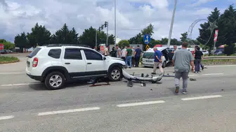 Giresun'da kavşakta meydana gelen kazada beş kişi yaralandı