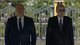 Erdoğan Lübnan Cumhurbaşkanı Avn’ı Külliye’de ağırladı