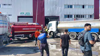 Kahramankazan’daki kimyasal fabrikada çıkan yangın çevre tesislere sıçradı