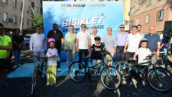 Bahçelievler'de çocuklar bisikletlerine kavuştu
