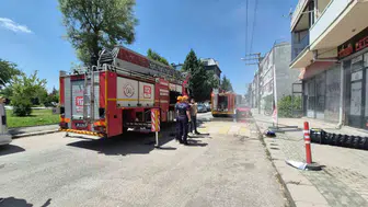 Eskişehir’de iş yeri yangını paniği