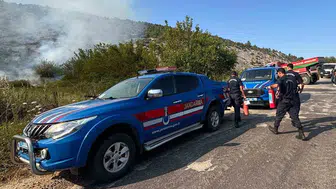 Bilecik'te biçme makinesi ormanı tutuşturdu