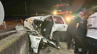 TAG Otoyolu’nda direksiyon hakimiyetini kaybeden genç sürücü hayatını kaybetti