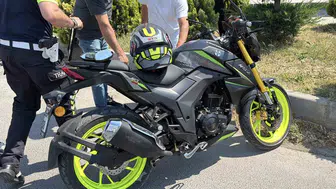 Bolu D-100 kara yolunda motosiklet kazası