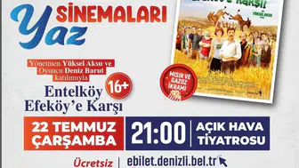 Denizli’de açık hava sinemasında ünlü konuklar sahne alıyor