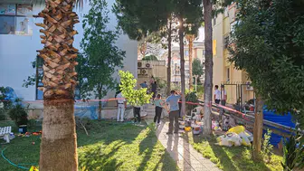 Balçova'da tadilat faciası İskele çöktü üç kardeş yaralandı