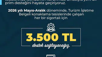 Turizm çalışanına sigorta desteği geliyor