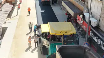 Yenipazar yollarında asfalt mesaisi başladı