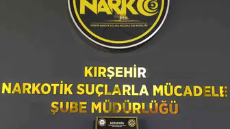Kırşehir’de şüpheli araçta uyuşturucu baskını