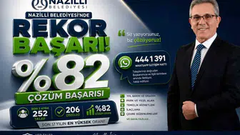 Nazilli Belediyesinden 17 yılın en hızlı çözüm rekoru