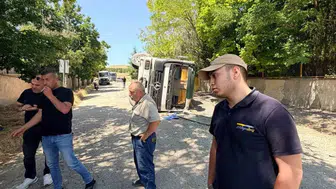 Eskişehir’de tır şoförü büyük bir facianın önüne geçti