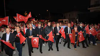 Çameli halkı 15 Temmuz şehitlerini yürüyüşle andı