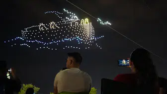 Şırnak gökyüzünde dronlarla Nuh Tufanı anlatıldı