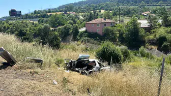 Bolu Anadolu Otoyolu üzerinde feci kaza 1 ölü 3 yaralı
