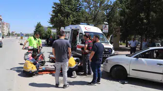 Karaman'da trafik kazası Elektrikli bisiklet sürücüsü yaralandı