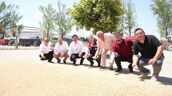 Yenişehirli çiftçinin hasat mesaisi başladı