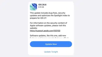 Apple telefonlar için yeni güncelleme yolda