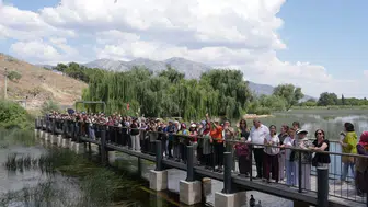 Denizli’de kadınlar ilçeler arası kültür turuna çıktı