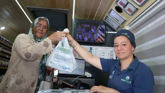 Bozdoğan’da uygun fiyatlı et alışverişi mobil araçla kapıya geldi