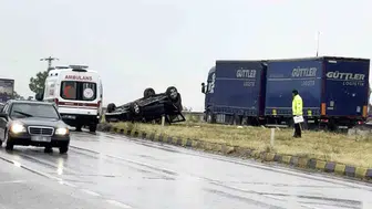 Kastamonu yolunda sağanak kazaya yol açtı