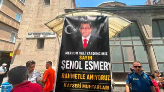 Kayserili muhtarlar Şenol Esmer için lokma döktürdü