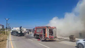 Van Edremit'te korkutan ot yangını