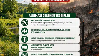 Kozan'da anız ateşi ormanı yakmasın