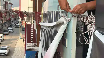 CHP Osmaniye İl binasında kilitli kapıları çilingir açtı