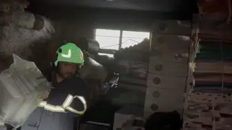 Kadirli'de odunluk yangını paniği büyümeden engellendi