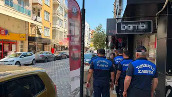 Turgutlu sokaklarında işgal denetimi