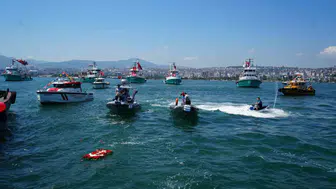 Samsun denizlerinde Kabotaj Bayramı coşkusu