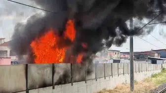 Sincan’da dikkatsizce yakılan atıklar tren istasyonunu ateşe verdi