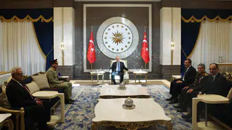 Erdoğan Pakistanlı komutanı Ankara’da ağırladı