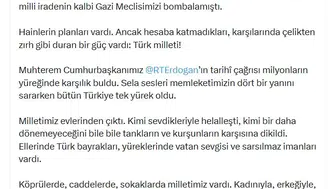 Bakan Çiftçi 15 Temmuz mesajında milli irade vurgusu yaptı