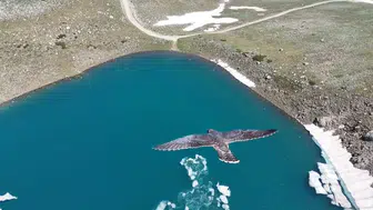 Uludağ zirvesinde yaz ortasında buzlu sürpriz