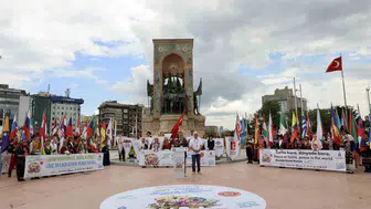 Taksim Meydanı 62 ülkenin dansçılarıyla renklendi