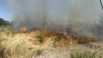 Kütahya'da raylar üzerindeki yangın seferleri durdurdu
